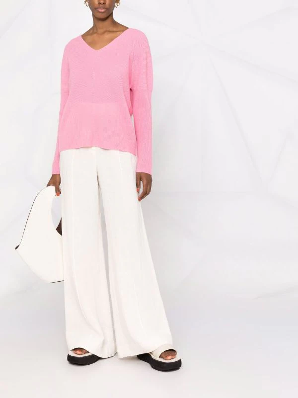 Maje Madina Kaschmir-Strickpullover Pink 4 Maje Madina Kaschmir-Strickpullover Pink – Bild 2