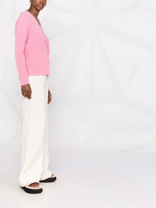 Maje Madina Kaschmir-Strickpullover Pink 8 Maje Madina Kaschmir-Strickpullover Pink – Bild 6