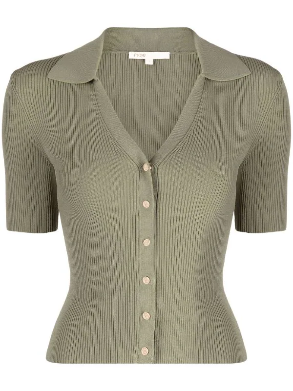 ( Neue Saison ) Maje Gestricktes T-Shirt Damen 3 ( Neue Saison ) Maje Gestricktes T-Shirt Damen