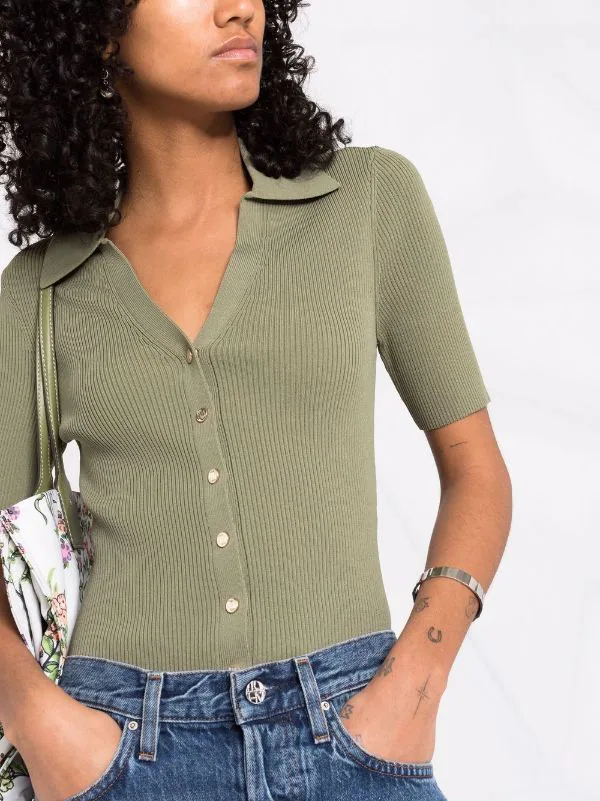 ( Neue Saison ) Maje Gestricktes T-Shirt Damen 5 ( Neue Saison ) Maje Gestricktes T-Shirt Damen – Bild 3