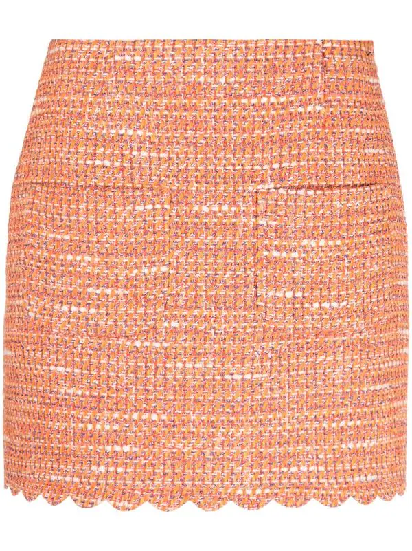 ( Neue Saison ) Maje Gestrickter Rock Orange 3 ( Neue Saison ) Maje Gestrickter Rock Orange