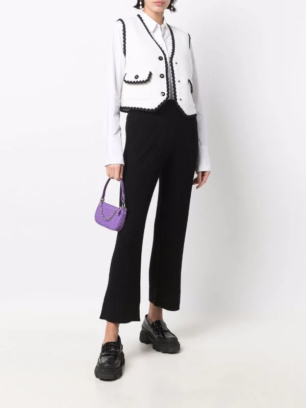 ( Neue Saison ) Maje Gerippte Hose Damen 4 ( Neue Saison ) Maje Gerippte Hose Damen – Bild 2