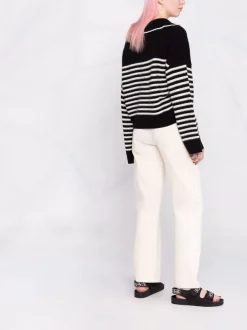 ( Neue Saison ) Maje BLACK / WHITE Kaschmirpullover Mit V-Ausschnitt Damen 11 ( Neue Saison ) Maje BLACK / WHITE Kaschmirpullover Mit V-Ausschnitt Damen -Outlet MAJE Store 17559275 37683450 600