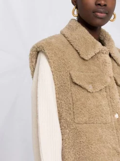 ( Neue Saison ) Maje Hemdjacke Mit Kontrastärmeln 0020 KHAKI -Outlet MAJE Store 17559278 36755442 600