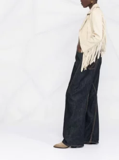 ( Neue Saison ) Maje Ecru Bikerjacke Mit Fransen Damen -Outlet MAJE Store 17559298 1f67e5d1 7a7b 4d7b 8a34 a74fbff85a3d 600