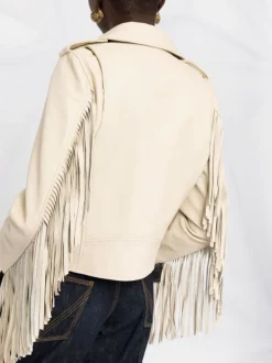 ( Neue Saison ) Maje Ecru Bikerjacke Mit Fransen Damen -Outlet MAJE Store 17559298 87272eb0 ef6a 4698 ac5a b98a03ccfda2 600