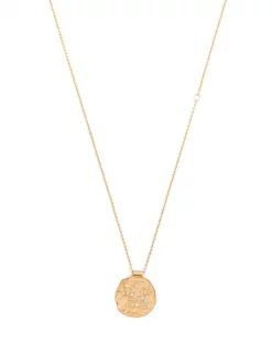 ( Permanente Kollektion ) Maje TAURUS GOLD Halskette Mit Verziertem Stieranhänger Damen