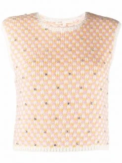 ( Neue Saison ) Maje Top Mit Karomuster Damen