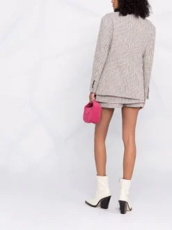 ( Neue Saison ) Maje Karierte Shorts Mit Hohem Bund BLUE BEIGE 13 ( Neue Saison ) Maje Karierte Shorts Mit Hohem Bund BLUE BEIGE -Outlet MAJE Store 17559350 36757149 600