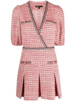 ( Exklusiv ) Maje Renetia Minikleid PINK RED