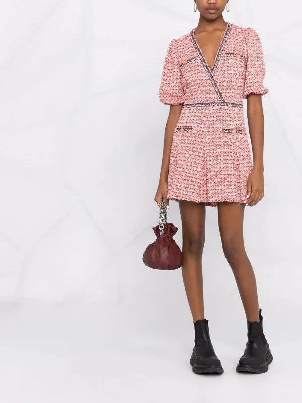 ( Exklusiv ) Maje Renetia Minikleid PINK RED 4 ( Exklusiv ) Maje Renetia Minikleid PINK RED – Bild 2