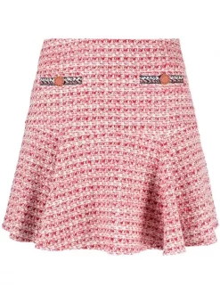 ( Exklusiv ) Maje Ausgestelltes Minikleid F012 ROSE/ROUGE