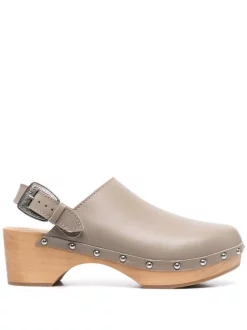 ( Neue Saison ) Maje Mink Fabot Clogs Damen