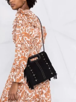 ( Neue Saison ) Maje 2517 BLACK Handtasche Mit Nieten Damen -Outlet MAJE Store 17559371 36921661 600