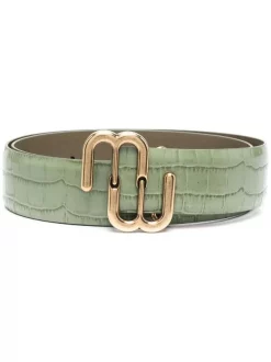 ( Neue Saison ) Maje Gürtel Mit Signaturen OLIVE