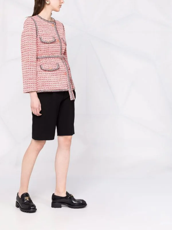 ( Exklusiv ) Maje ROSE / ROUGE Jacke Mit Tweed-Styles Damen 6 ( Exklusiv ) Maje ROSE / ROUGE Jacke Mit Tweed-Styles Damen – Bild 4