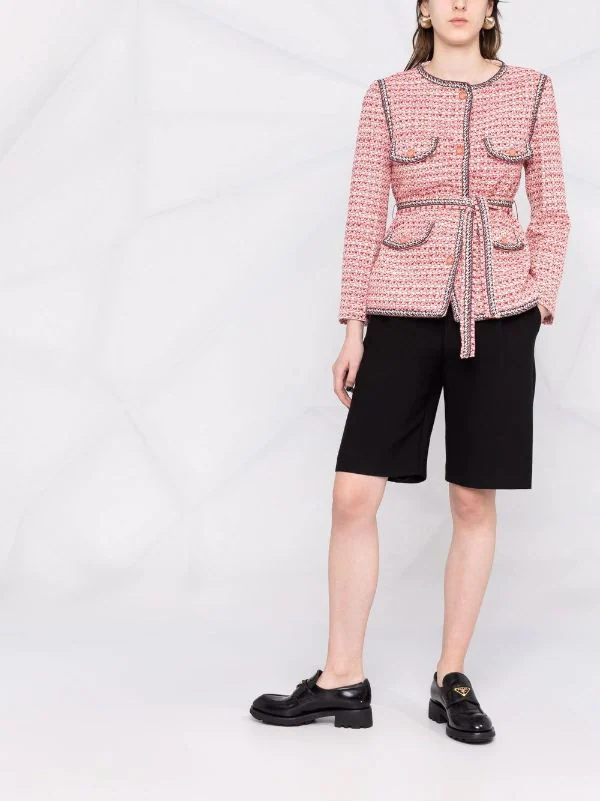 ( Exklusiv ) Maje ROSE / ROUGE Jacke Mit Tweed-Styles Damen 4 ( Exklusiv ) Maje ROSE / ROUGE Jacke Mit Tweed-Styles Damen – Bild 2