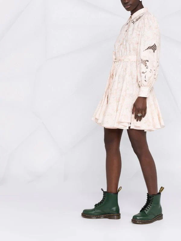 ( Neue Saison ) Maje PINK FLOWER Rebelia Minikleid Damen 8 ( Neue Saison ) Maje PINK FLOWER Rebelia Minikleid Damen – Bild 6