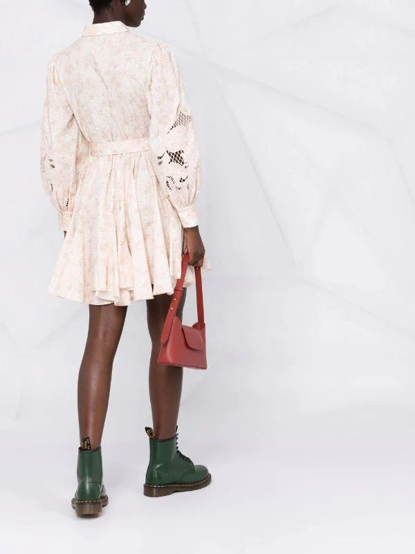 ( Neue Saison ) Maje PINK FLOWER Rebelia Minikleid Damen 6 ( Neue Saison ) Maje PINK FLOWER Rebelia Minikleid Damen – Bild 4