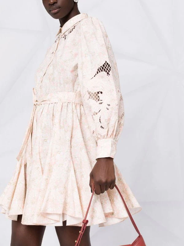 ( Neue Saison ) Maje PINK FLOWER Rebelia Minikleid Damen 5 ( Neue Saison ) Maje PINK FLOWER Rebelia Minikleid Damen – Bild 3