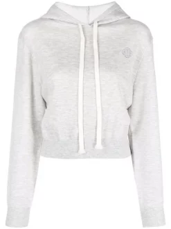 ( Neue Saison ) Maje Hoodie Mit Logo-Stickerei Damen