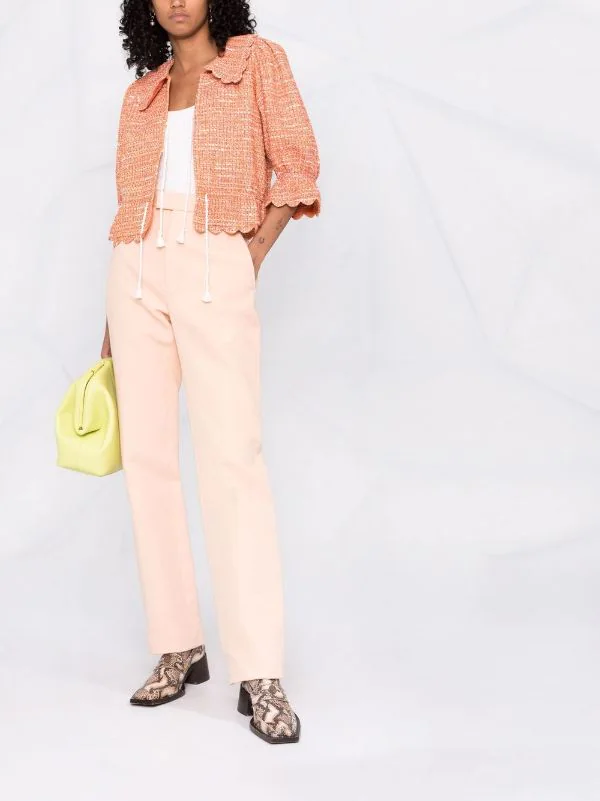 ( Neue Saison ) Maje Bouclé-Jacke Im Cropped-Design Damen 4 ( Neue Saison ) Maje Bouclé-Jacke Im Cropped-Design Damen – Bild 2