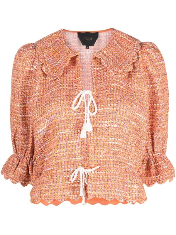 ( Neue Saison ) Maje Bouclé-Jacke Im Cropped-Design Damen 3 ( Neue Saison ) Maje Bouclé-Jacke Im Cropped-Design Damen