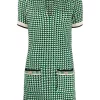 ( Neue Saison ) Maje Green Tweed-Kleid Damen 1 ( Neue Saison ) Maje Green Tweed-Kleid Damen -Outlet MAJE Store 17560021 37682208 600