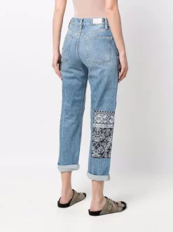 ( Neue Saison ) Maje Jeans Mit Bandana-Patch Damen 10 ( Neue Saison ) Maje Jeans Mit Bandana-Patch Damen -Outlet MAJE Store 17560022 38732502 600