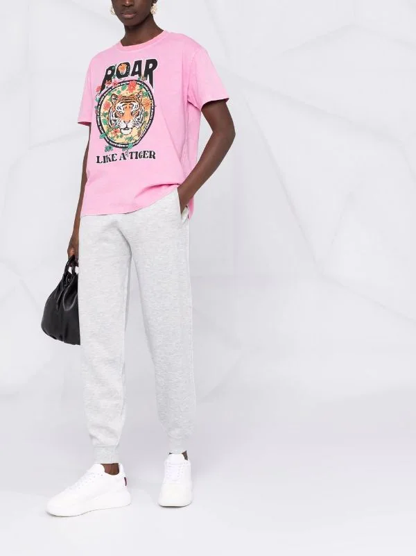 ( Exklusiv ) Maje Pink T-Shirt Mit Grafischem Print Damen 4 ( Exklusiv ) Maje Pink T-Shirt Mit Grafischem Print Damen – Bild 2