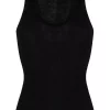 ( Neue Saison ) Maje Black Tanktop Aus Geripptem Strick Damen 1 ( Neue Saison ) Maje Black Tanktop Aus Geripptem Strick Damen -Outlet MAJE Store 17560036 37375985 600