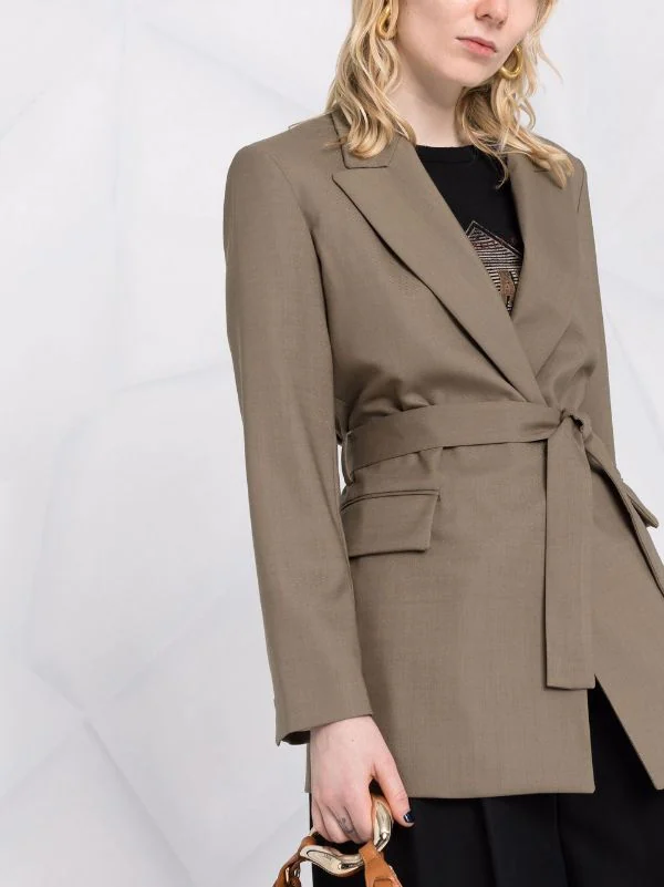 ( Neue Saison ) Maje Blazer Mit Bindegürtel Damen 5 ( Neue Saison ) Maje Blazer Mit Bindegürtel Damen – Bild 3