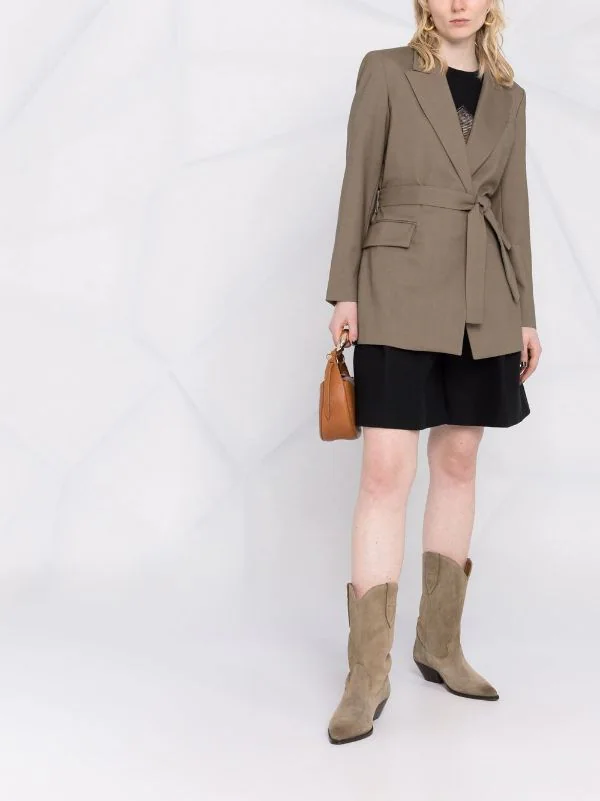 ( Neue Saison ) Maje Blazer Mit Bindegürtel Damen 4 ( Neue Saison ) Maje Blazer Mit Bindegürtel Damen – Bild 2