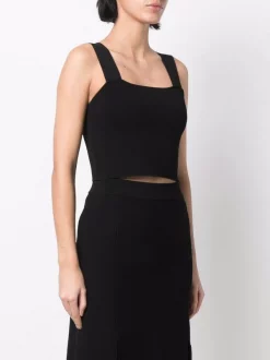 ( Neue Saison ) Maje Cropped-Oberteil Mit Eckigem Ausschnitt Damen 9 ( Neue Saison ) Maje Cropped-Oberteil Mit Eckigem Ausschnitt Damen -Outlet MAJE Store 17560040 37320758 600