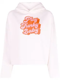 ( Neue Saison ) Maje 10 WHITE Play Funky Baby Hoodie Damen