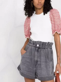 ( Exklusiv ) Maje 0101 ECRU Gestricktes T-Shirt Damen 12 ( Exklusiv ) Maje 0101 ECRU Gestricktes T-Shirt Damen -Outlet MAJE Store 17560100 36921704 600