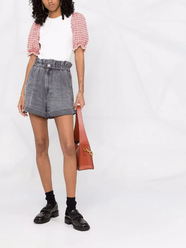 ( Exklusiv ) Maje 0101 ECRU Gestricktes T-Shirt Damen 4 ( Exklusiv ) Maje 0101 ECRU Gestricktes T-Shirt Damen – Bild 2