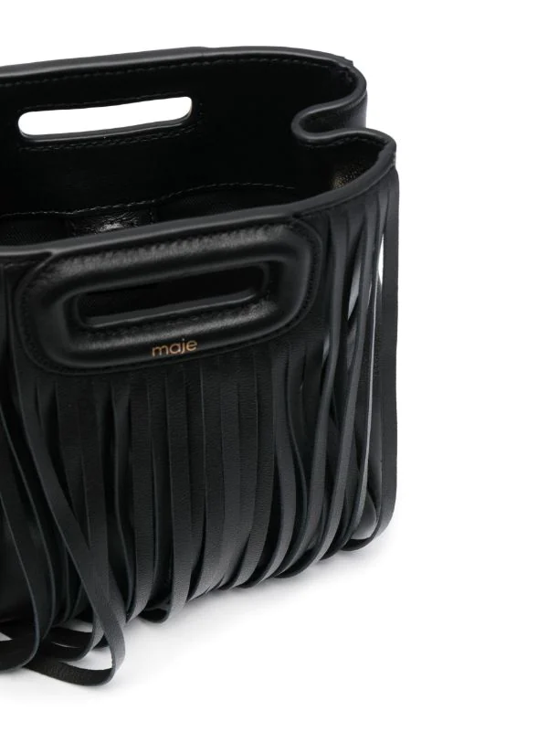 ( Neue Saison ) Maje 2517 NOIR Mini M Umhängetasche Damen 8 ( Neue Saison ) Maje 2517 NOIR Mini M Umhängetasche Damen – Bild 6