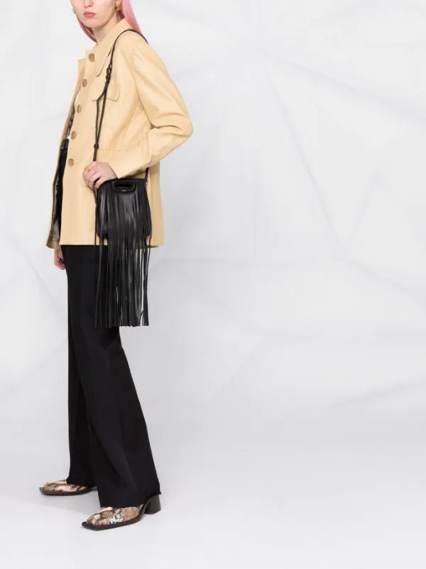 ( Neue Saison ) Maje 2517 NOIR Mini M Umhängetasche Damen 4 ( Neue Saison ) Maje 2517 NOIR Mini M Umhängetasche Damen – Bild 2