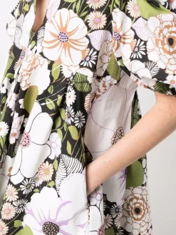 ( Neue Saison ) Maje Flower 70's Black Minikleid Mit Blumen-Print Damen 11 ( Neue Saison ) Maje Flower 70's Black Minikleid Mit Blumen-Print Damen -Outlet MAJE Store 17560106 38737659 600