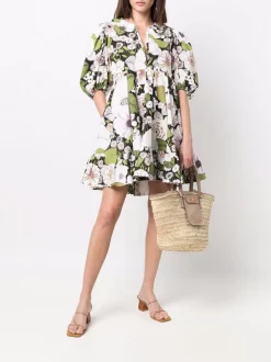 ( Neue Saison ) Maje Flower 70's Black Minikleid Mit Blumen-Print Damen 8 ( Neue Saison ) Maje Flower 70's Black Minikleid Mit Blumen-Print Damen -Outlet MAJE Store 17560106 38738351 600