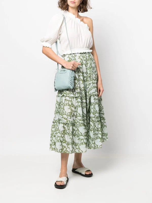 ( Permanente Kollektion ) Maje Handtasche Aus Leder BLEU CELADON 4 ( Permanente Kollektion ) Maje Handtasche Aus Leder BLEU CELADON – Bild 2