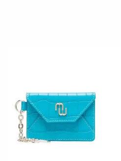 ( Neue Saison ) Maje D016 Blue Swimming Pool Portemonnaie Mit Kroko-Effekt Damen