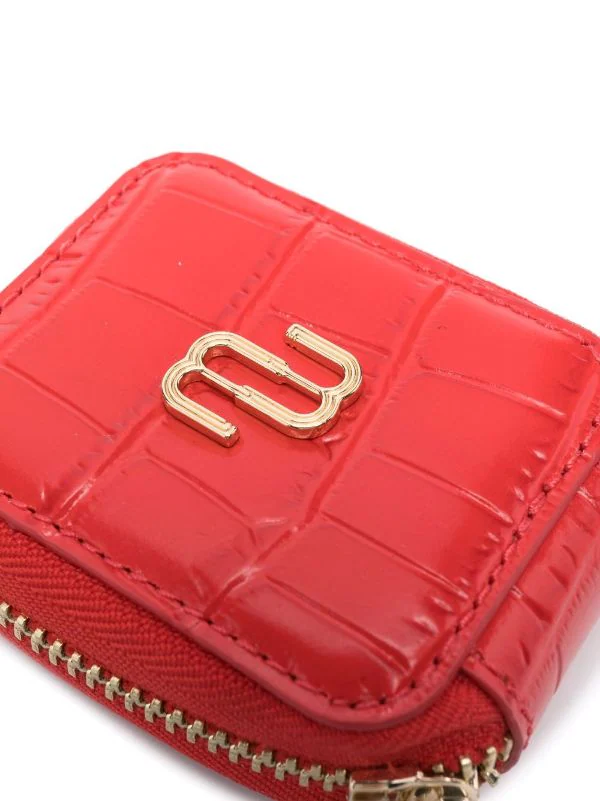 Maje Portemonnaie Mit Kroko-Effekt C012 ROUGE LOLLIPOP 4 Maje Portemonnaie Mit Kroko-Effekt C012 ROUGE LOLLIPOP – Bild 2