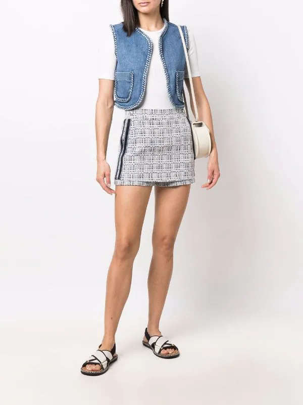 ( Neue Saison ) Maje Cropped-Jeansweste Damen 4 ( Neue Saison ) Maje Cropped-Jeansweste Damen – Bild 2