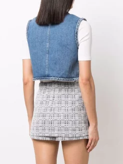 ( Neue Saison ) Maje Cropped-Jeansweste Damen 10 ( Neue Saison ) Maje Cropped-Jeansweste Damen -Outlet MAJE Store 17560117 38190030 600