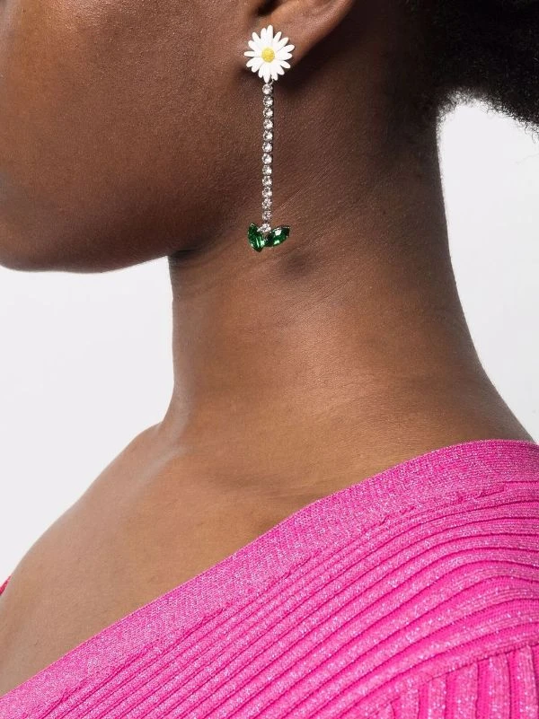 ( Neue Saison ) Maje SILVERY Ohrringe Mit Kristallanhängern Damen 3 ( Neue Saison ) Maje SILVERY Ohrringe Mit Kristallanhängern Damen – Bild 2