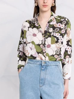 ( Neue Saison ) Maje Hemd Mit Blumen-Print Flower 70's Black 12 ( Neue Saison ) Maje Hemd Mit Blumen-Print Flower 70's Black -Outlet MAJE Store 17560132 37697736 600