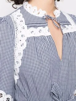 ( Neue Saison ) Maje Kleid Mit Karomuster Marine Ecru 11 ( Neue Saison ) Maje Kleid Mit Karomuster Marine Ecru -Outlet MAJE Store 17560135 38327631 600