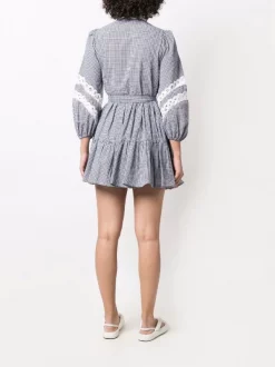 ( Neue Saison ) Maje Kleid Mit Karomuster Marine Ecru 10 ( Neue Saison ) Maje Kleid Mit Karomuster Marine Ecru -Outlet MAJE Store 17560135 38328430 600